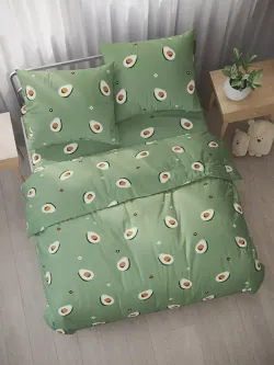 Наволочка комплект 2шт Полисатин Мечта "Avocado" 40x60 см на молнии