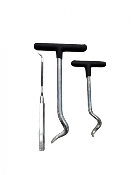 Набор крючков для демонтажа уплотнительных колец и сальников, 3 предмета, арт. № HZ 25.1.120S, horex