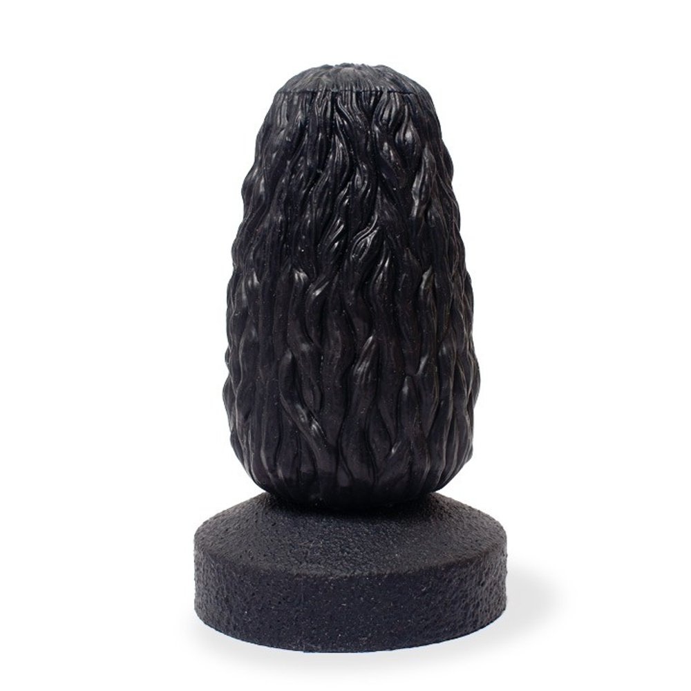 Чёрный анальный стимулятор Шишечка