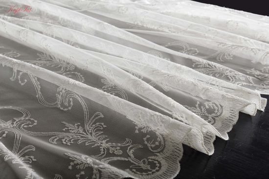 Тюль Марселла французская сетка (молочный)