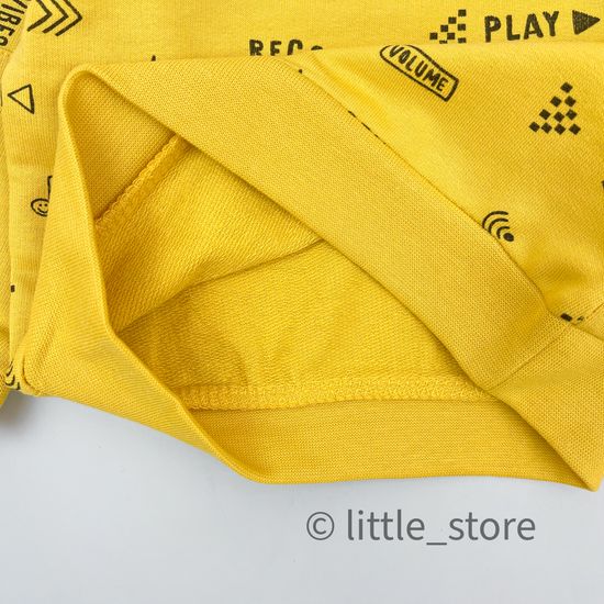 Свитшот из футера "Play" горчица