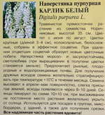 Наперстянка Карлик белый 0,02 г СМЦ-653