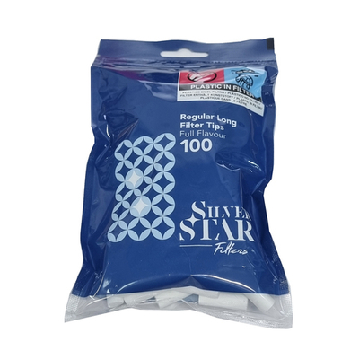 Фильтры для сигарет "Silver Star" 8mm Regular Long 22mm 100шт