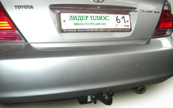 Фаркоп(прицепное) Лидер-Плюс для TOYOTA CAMRY (V30) (седан) 2002-2006(паспорт и сертификат в комплекте)(без электрики)T104-A