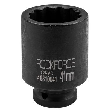 Головка ударная глубокая 41мм 3/4''12гр. RockForce##Rock FORCE RF-46810041