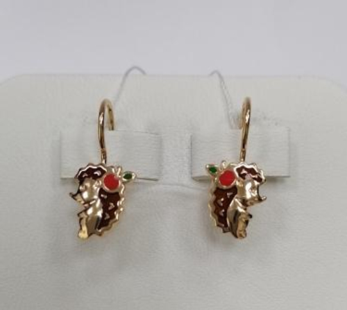 Серьги Ежики