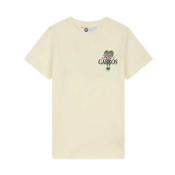 Футболка для мальчика теннисная Roland Garros Rackets - ecru