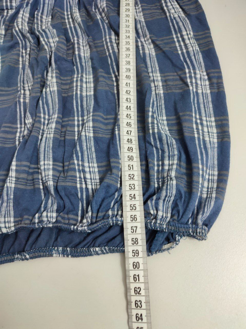 Топ из вискозы в клетку 44-46 размер