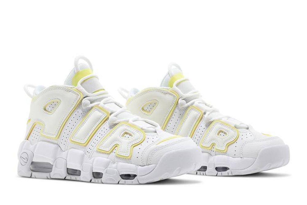 Кроссовки Nike Air More Uptempo "Light Citron" (Женская размерная сетка)