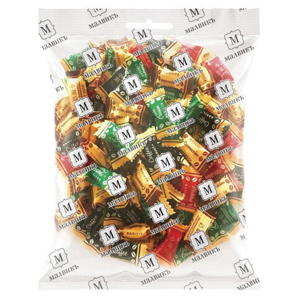 Карамель леденцовая МИНИ-М BARISTA, ассорти (мокко, кофе, капучино, ирландский крем), 1 кг