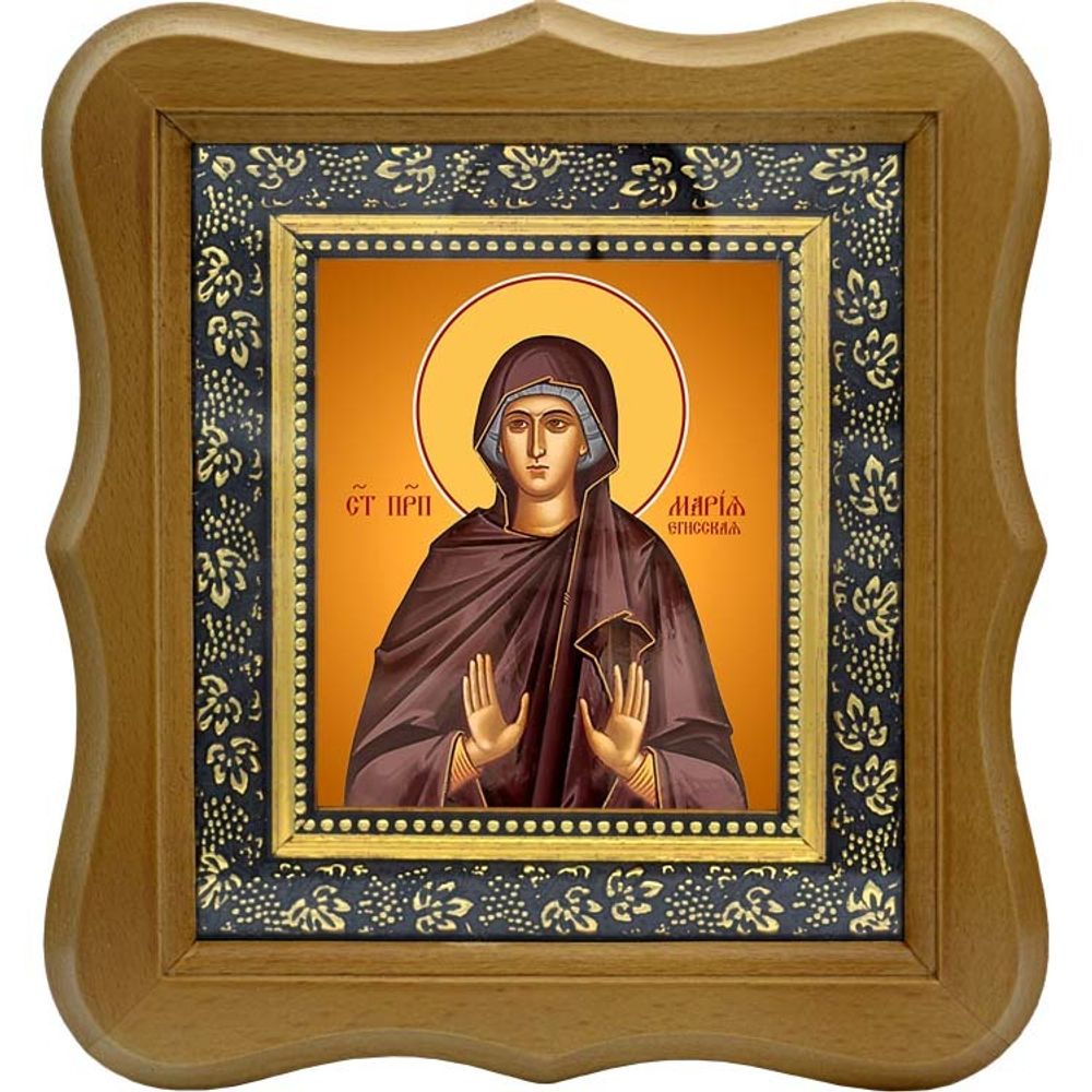 Мария Егисская преподобная. Икона на холсте.