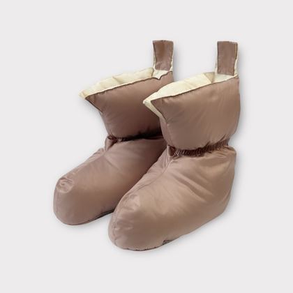 Сапожки-носочки пуховые German Grass Comfort Socks Travel Grass Latte карамельно-бежевые Бежевый