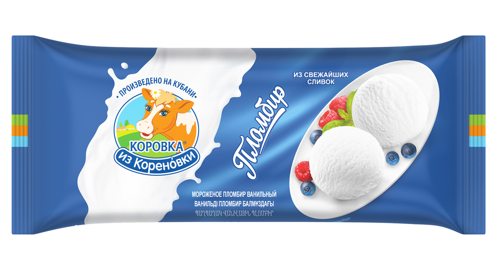 Мороженое, Коровка из Кореновки, пломбир, 400 г