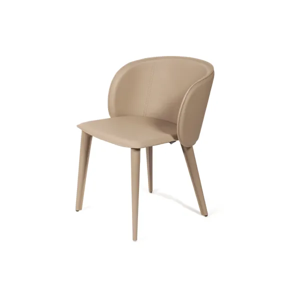 Стул Ornella, серо-бежевая фактурная кожа