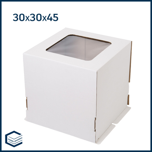 Коробки для торта, микрогофра, 300x300x450 мм