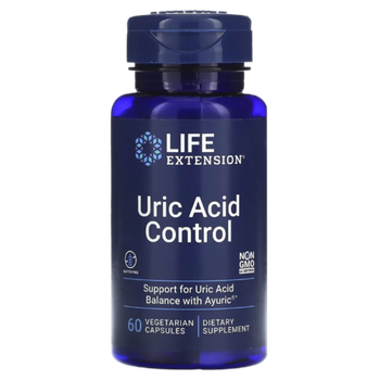 Life Extension Uric Acid Control 60 veg capsules, Контроль мочевой кислоты