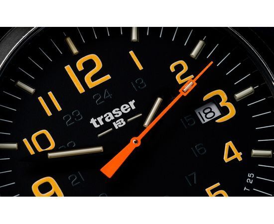 Наручные часы Traser P67 OFFICER PRO Gunmetal Black/Orange 107870 (сталь)