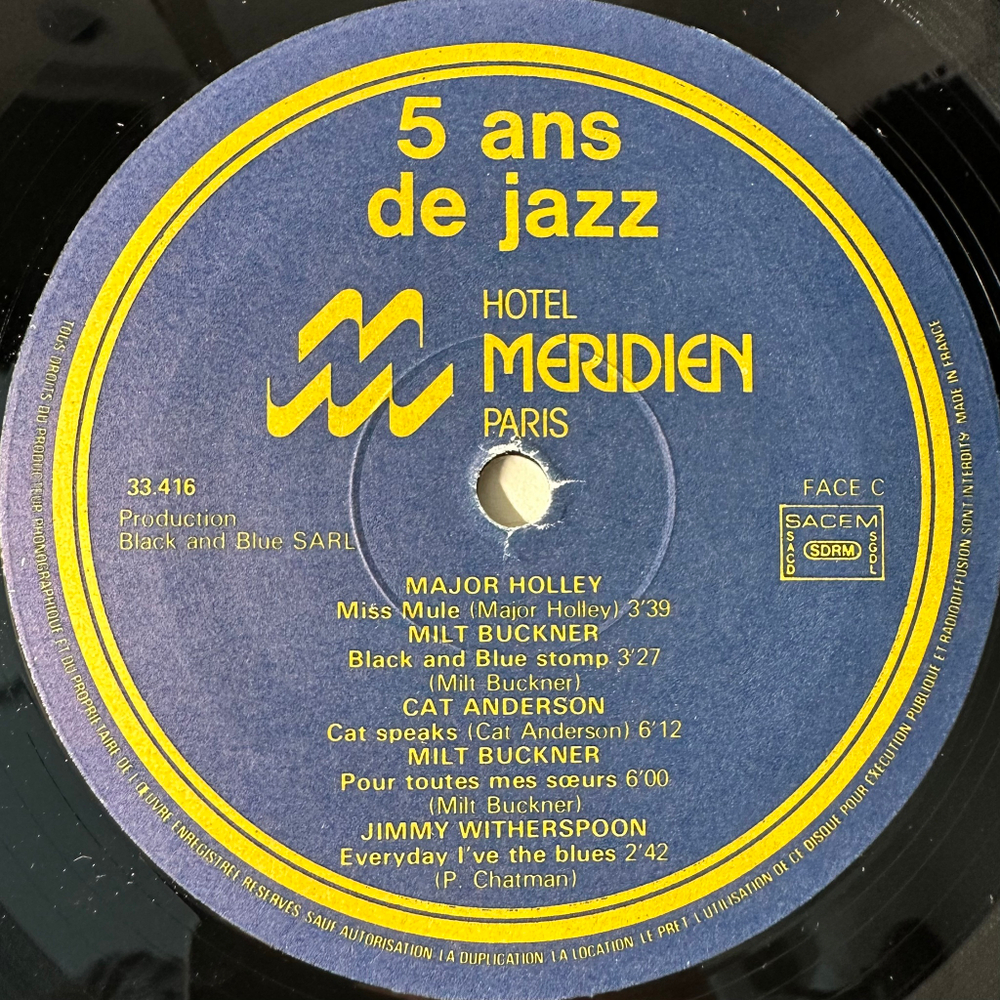 Сбоник 5 Ans de Jazz Au Meridien de Paris 2LP (Франция)