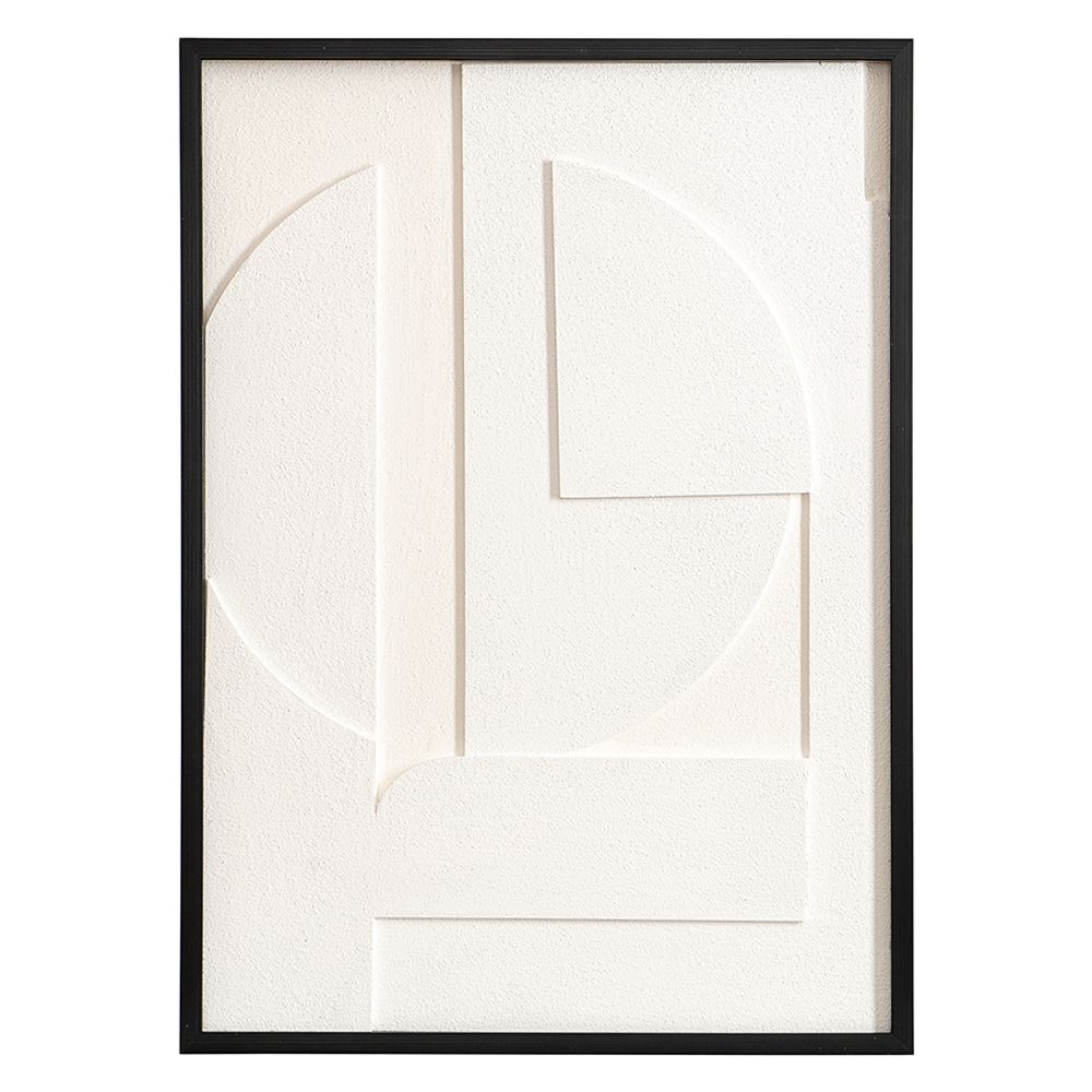 Панно декоративное с эффектом 3D Minimalism, с черной рамой, 50х70 см