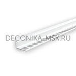 Раскладка для плитки внутренняя DECONIKA 8мм 2.5м Белый глянцевый, Д-Пл8-В-001БГ
