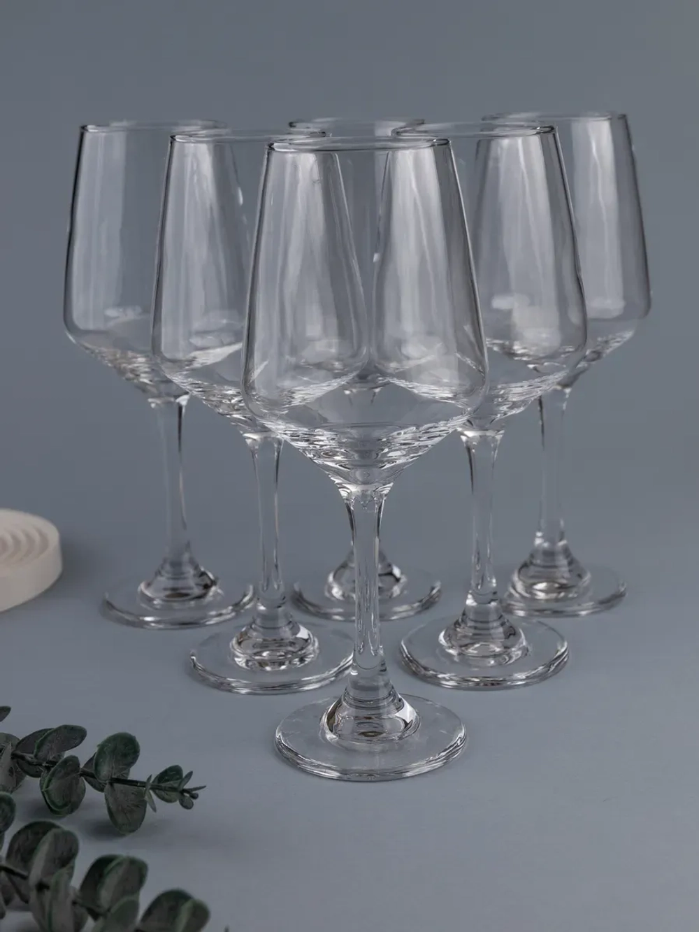 Набор бокалов для вина, 365 мл, 6 шт. прозрачные