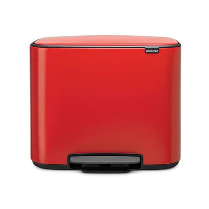 Мусорный бак Bo Pedal Bin 11+23л Brabantia Пламенно-красный