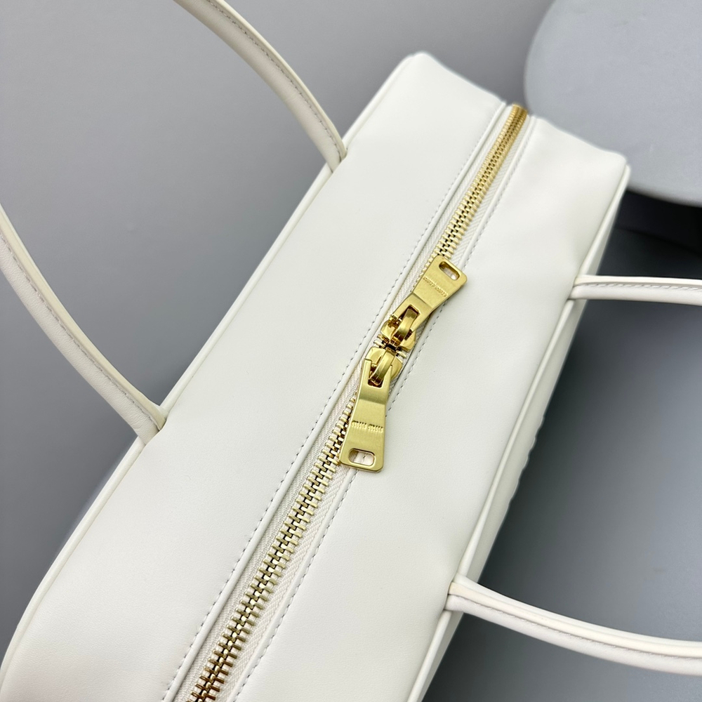 Miu Miu Leather Top Handle Bag 24 cm
