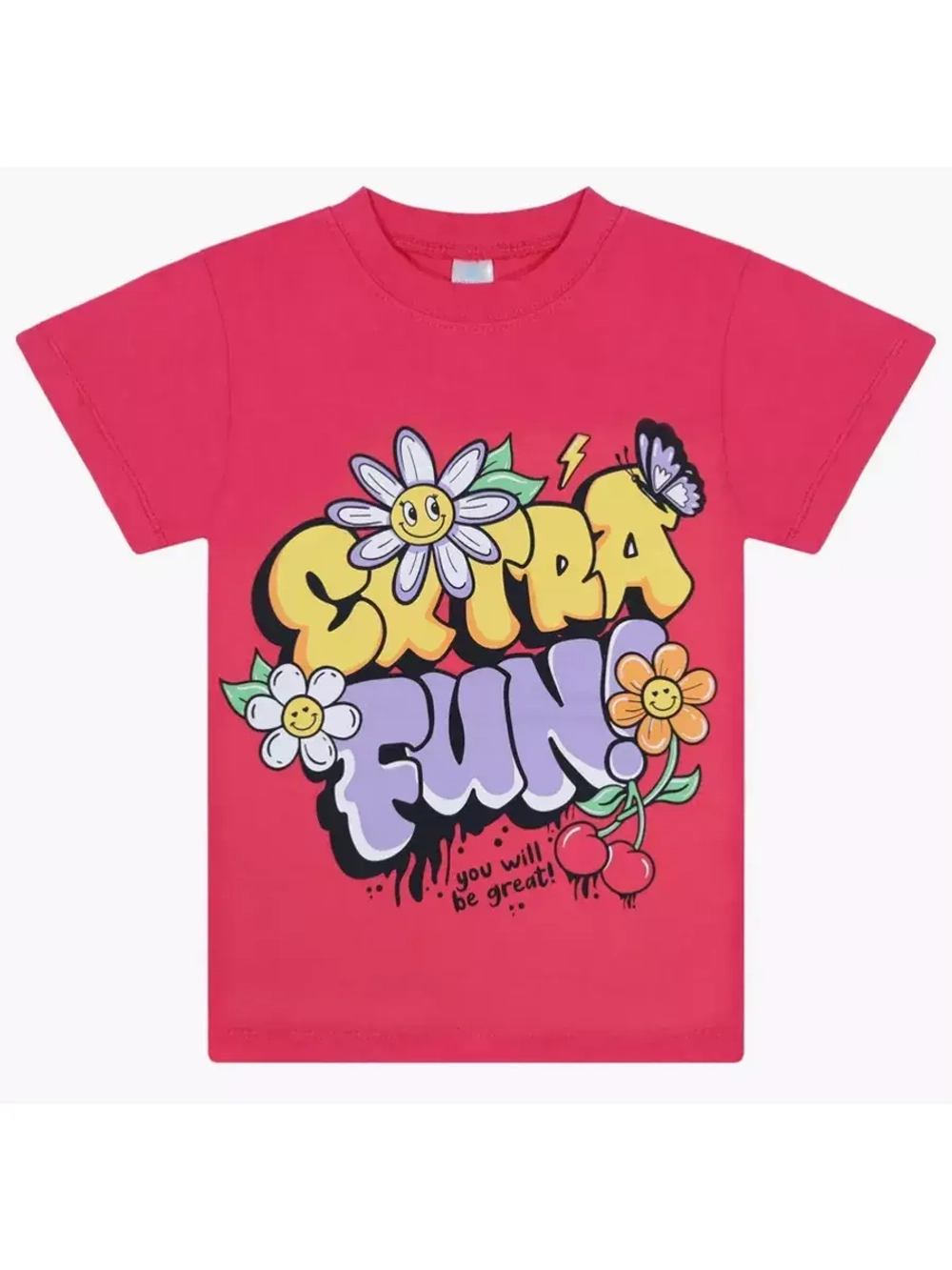 Футболка для садика и школы.девочка.набор 3 шт