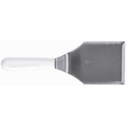 Лопатка 14*10,5 см острые края 30 см нерж. с пласт. ручкой черная Proff Chef Line