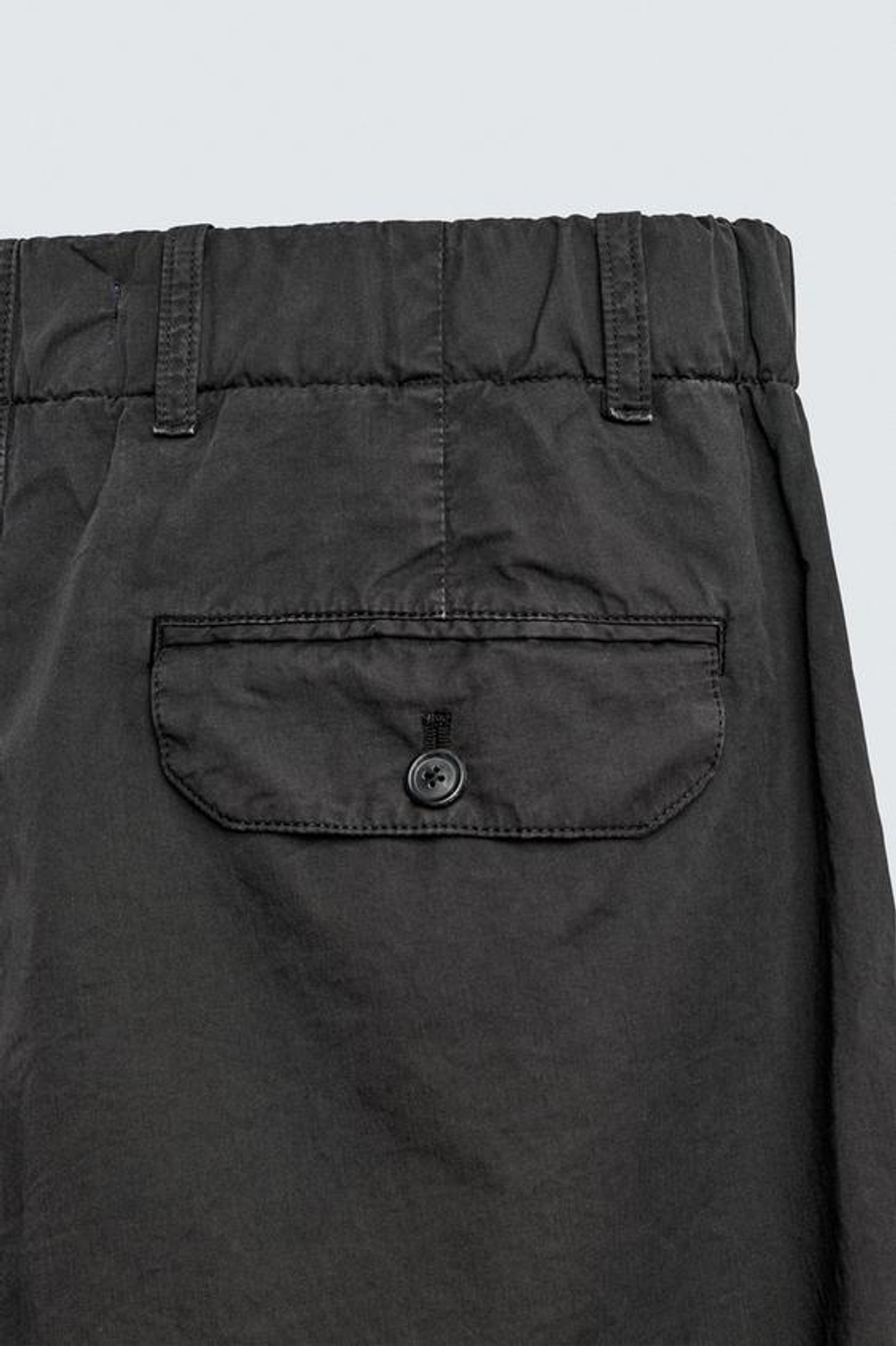 ZARA X AARON LEVINE ХЛОПКОВЫЕ БРЮКИ RELAXED FIT, ЧЕРНЫЙ