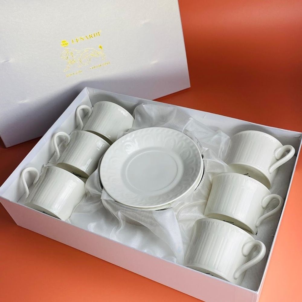 Lenardi 305-121 Чайный набор 12пр. 340 мл СЕРЕНА в под.уп.(х6)Фарфор