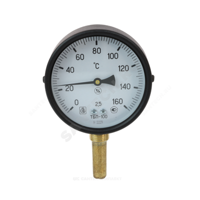 Термометр биметаллический радиальный Дк100 160С L=60мм G1/2" ТБП-Р ЗАВОД ТЕПЛОТЕХНИЧЕСКИХ ПРИБОРОВ