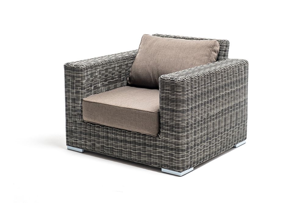 "Боно" лаунж-зона из искусственного ротанга, цвет графит