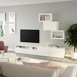 Комбинация для хранения ТВ - IKEA BESTÅ/BESTA, 190x42x240см, белый, БЕСТО ИКЕА