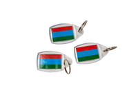 Акриловый брелок «Флаг Карелии»