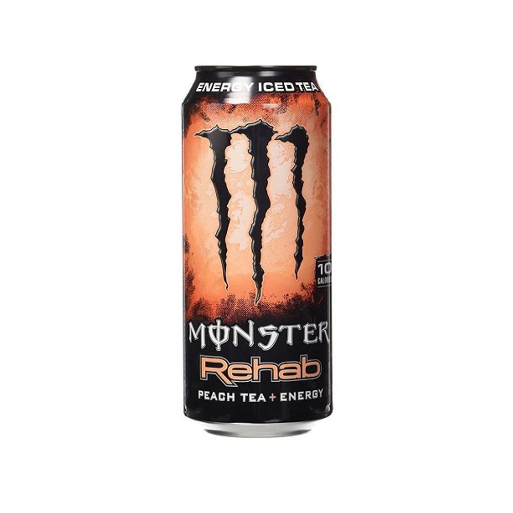 Энергетический напиток Монстер Персик / &quot;Monster Iced Tea Rehab Peach&quot; 500мл, Великобритания