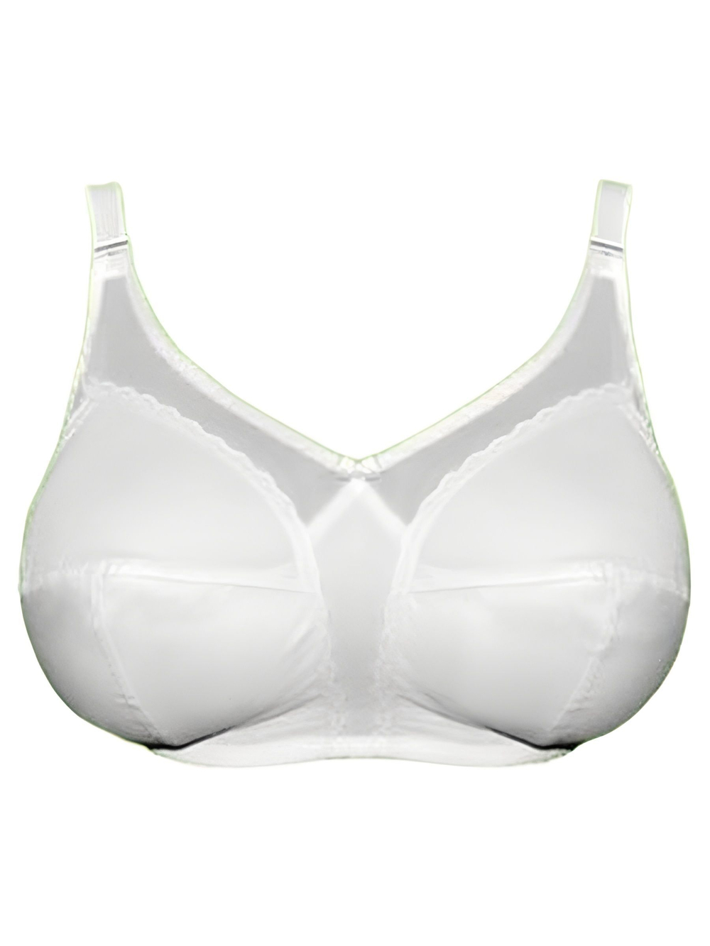 Бюстгальтер БОЛЬШИХ РАЗМЕРОВ, для фиксации экзопротезов молочной железы 90G белый