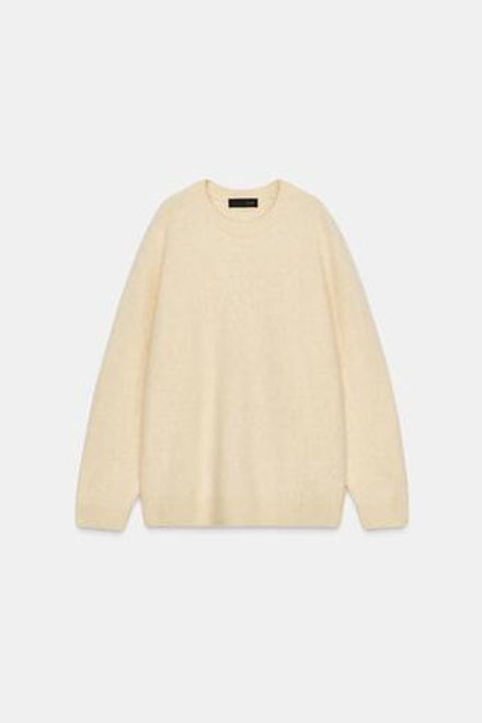 ZARA СВИТЕР ИЗ ШЕРСТИ И КАШЕМИРА, СВЕТЛО-ЖЕЛТЫЙ