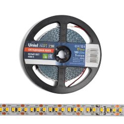 ULS-M16-2835-180LED-m-10mm-IP20-DC12V-17W-m-5M-4000K PROFI Гибкая светодиодная лента на самоклеящейся основе. Катушка 5м. в герметичной упаковке. Белый свет4000К. ТМ Uniel