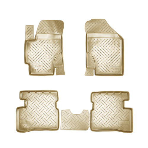 Ковры в салон Norplast/Unidec для Kia Rio в кузове DE (2005-2010)Полиуретан, арт.NPL-Po-43-30-B