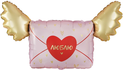 Фигура Люблю, Письмо Валентинка 35" Fl