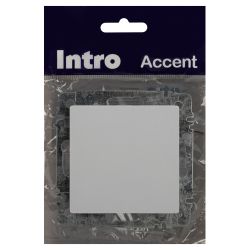 Кнопка Intro Accent 6-109-01 10А-250В, IP20, СУ, AL/CU, белый