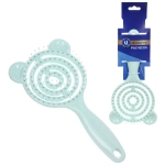 Расческа массажная продувная с ушками «Ушастик», цвет салатовый, 9*20см (Ultramarine блистер)●