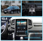 Магнитола для Renault Koleos 2 2016+ - Carmedia ZF-1057L-Q6 вертикальный монитор 10.4" в стиле "Тесла" на Android 11, Snapdragon, CarPlay, 4G SIM-слот, 8/128Гб