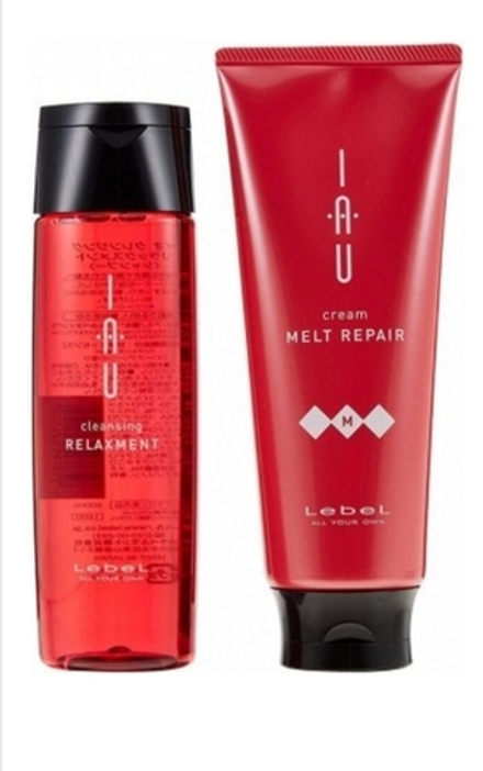 LEBEL IAU Cleansing Relaxment&Melt Repair Cream - набор средств для мытья волос