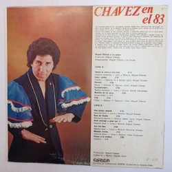 Винтажная виниловая пластинка Miguel Chavez Y Su Grupo Chavez En El 83 (Cuba 1983)
