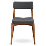 Стул aska, рогожка, орех/темно-серый