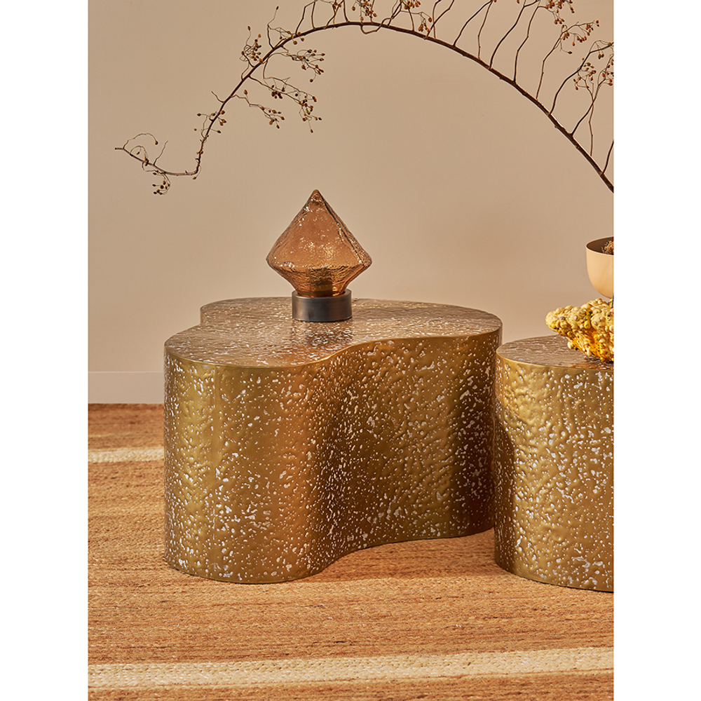 Светильник настольный frozen light, D20х23 см, янтарный