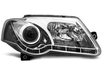 Передние фары True DRL для Volkswagen Passat B6 (05-10) Chrome