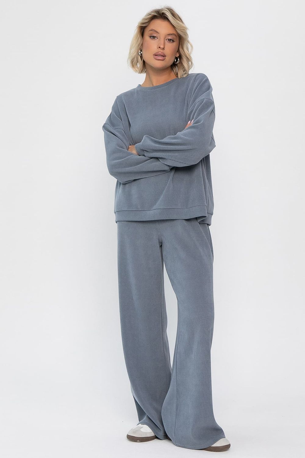 Костюм трикотажный Августа ХИТ (светло-серый) К14347-5М LT Collection